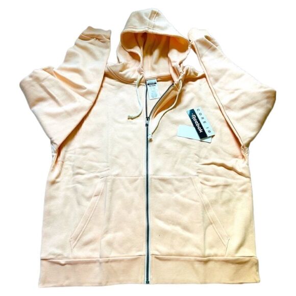 Reebok Hooded Zip Up Tracksuit Aura Orange Women 1X - Picture 12 of 15